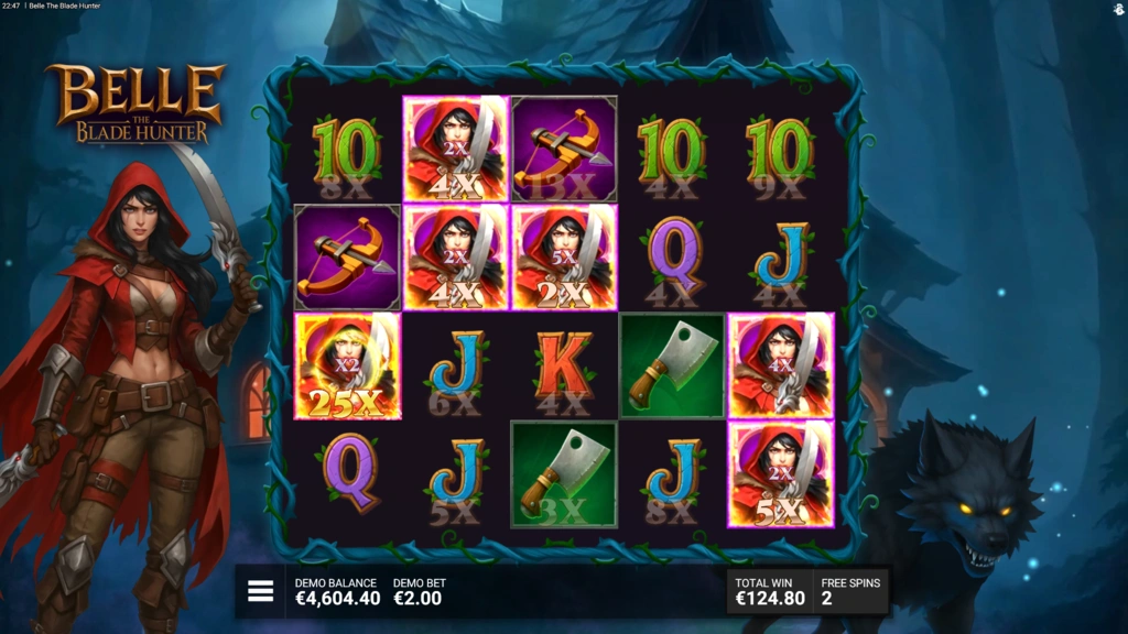 Belle the Blade Hunter - Roaming Multiplier Wilds in Free Spins